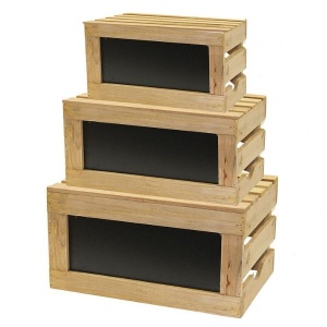 Set ladite inaltator bufet Rustic Natural Wood RCBCRATE1
