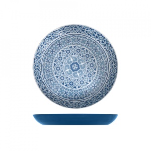 Bol bufet melamina Blue Marrakesh 38x4.5cm MK380928