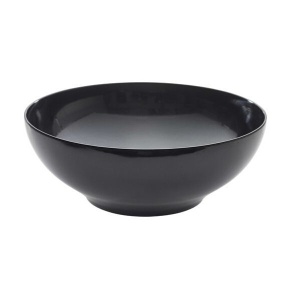 Bol rotund melamina negru 25.7cm MELRB-25BK