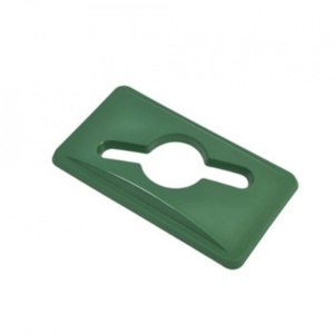 Capac verde cos reciclare subtire 65L Genware 23233553