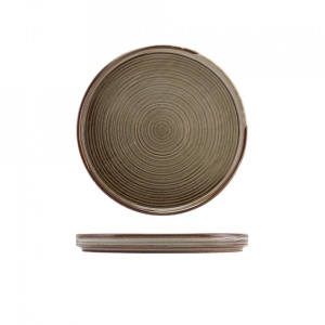 Farfurie prezentare low Terra Porcelain Grey 21cm LP-PG21