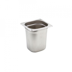 Gastronorm otel inoxidabil 1/6 200mm Genware 18x16cm GN16-200