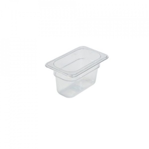 Gastronorm policarbonat transparent 1/9 100mm Genware PC19-100