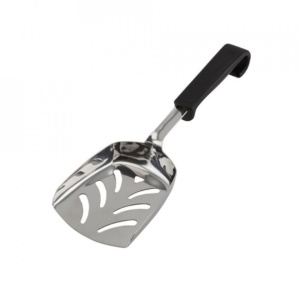 Lingura cipsuri maner plastic negru Genware 29cm 577-12
