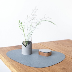 Placemat Curve L Hippo Light Blue 37x44cm 981253