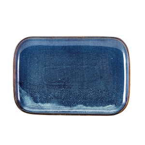 Platou Terra Aqua Blue 34.5 x 23.5cm RP-PBL34