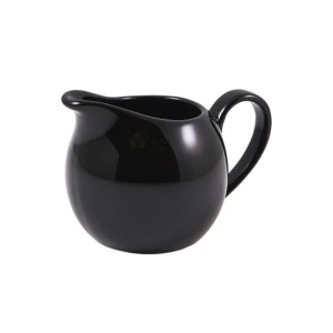 Recipient lapte Genware Porcelain 14cl Black 373114BK