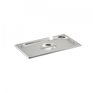 Capac crestat Gastronorm otel inoxidabil 1/3 Genware 33x18cm GN13-NLID
