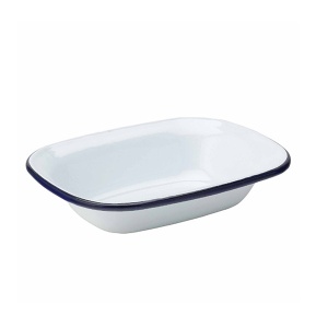 Castron emailat alb 20 cm 44020