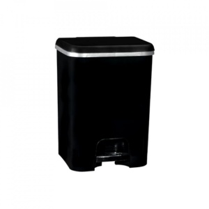 Cos negru pedala polipropilena Genware 26L PDLBPP-26