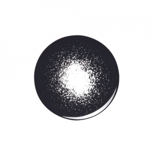 Farfurie desert Splash Arty Black 20cm 240507