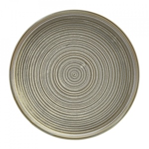 Farfurie prezentare Low Terra Porcelain Matt Grey 25cm LP-PMG25