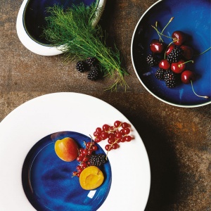 Farfurie prezentare ovala aperitiv Coq Abyssos 26x18cm LABY028BL377265