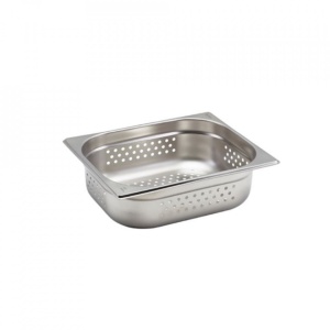 Gastronorm perforat otel inoxidabil 1/2 100mm Genware 33x27cm GNP12-100