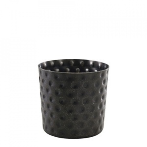 Pahar cartofi Vintage Steel Black Hammered Serving Cup 8.5 x 8.5cm SVH8BKV