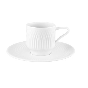 Set ceasca si farfurie espresso Utopia 9cl 21131018