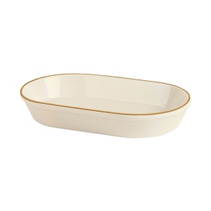 Bol oval Line Gold Band 16cm 355819GB