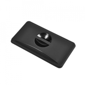 Capac negru cos reciclare subtire 65L Genware 23433090