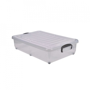 Cutie depozitare manere Clip pe roti Genware 40L 10240