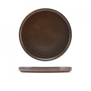 Farfurie prezentare low Terra Porcelain Rustic Copper 21cm LP-PRC21