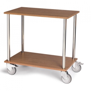 Gheridon restaurant Abert 2 rafturi 70 x 35 h.80 cm cm V430451003