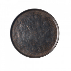 Platou servire rotund melamina Brown Copper 27x27cm 123515BREU