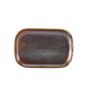 Platou Terra Porcelain Rustic Copper 29 x 19.5cm RP-PRC29