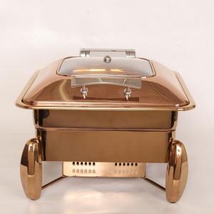 Chafing dish combo GN 2/3 gaz-inductie Copper