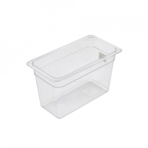 Gastronorm policarbonat transparent 1/3 200mm Genware 33x18cm PC13-200