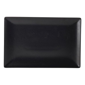 Platou dreptunghiular Luna Stoneware Black 30x20cm B2883