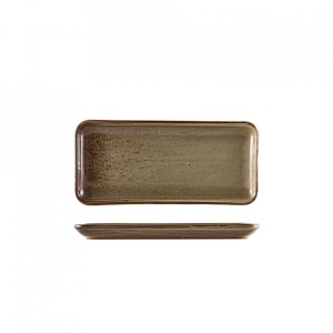 Platou dreptunghiular Terra Porcelain Grey 27 x 12.5cm NR-PG27