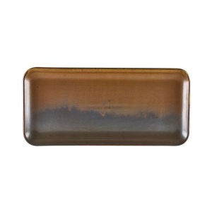 Platou dreptunghiular Terra Porcelain Rustic Copper 27 x 12.5cm NR-PRC27