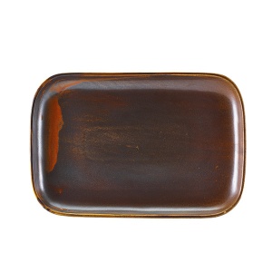 Platou Terra Porcelain Rustic Copper 34.5 x 23.5cm RP-PRC34
