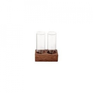 SET 2 Boro Schnap & Walnut Suport 8X4cm A1062-2100RF