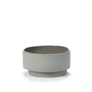 Bol cereale Inner Circle grey light grey 14x7 cm V9020001LG