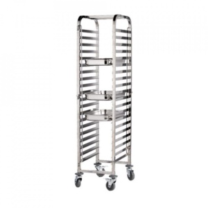 Carucior Gastronorm 1/1 20 niveluri otel inoxidabil Genware 55,5x38x170cm TROLGN20