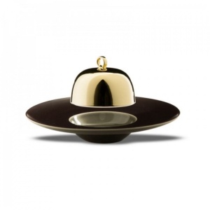 Cloche portelan gold 19x13cm LEKT000OR680185