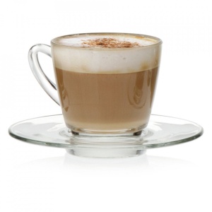 Farfurie cafea sticla Ultimo 15cm G1P01671