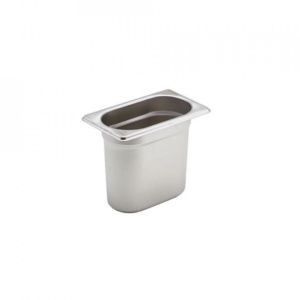 Gastronorm otel inoxidabil 1/9 150mm Genware 18x11cm GN19-150