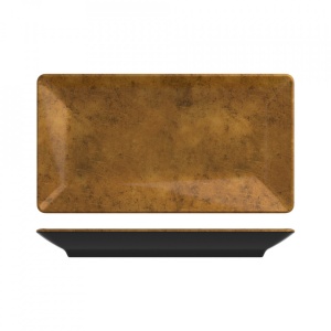 Platou servire melamina Copper Black Utah 32.5x17.5cm UH131217