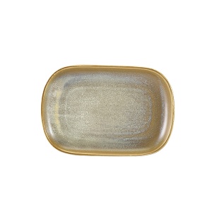 Platou Terra Porcelain Matt Grey 24 x 16.5cm RP-PMG24
