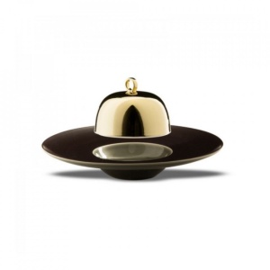Cloche portelan gold 14x10cm LEKT000OR680135