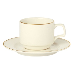 Farfurie ceasca cafea Academy Event Gold Band A133215GB