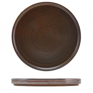 Farfurie prezentare Low Terra Porcelain Rustic Copper 25cm LP-PRC25