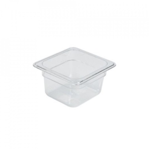 Gastronorm policarbonat transparent 1/6 100mm Genware 18x16cm PC16-100