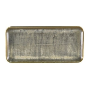 Platou dreptunghiular Terra Porcelain Matt Grey 36 x 16.5cm NR-PMG36