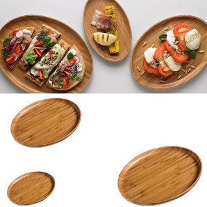 Platou oval bambus 32x24cm S0125