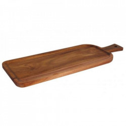 Platou rectangular lemn cu maner acacia 50.7x18x1.5cm B947014