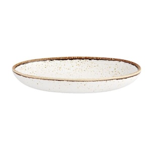 Platou servire oval Rustic Blend White 27cm 27020958