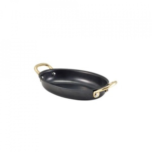Vas oval servire Vintage Steel 16,5x12,5cm SSD16BKV